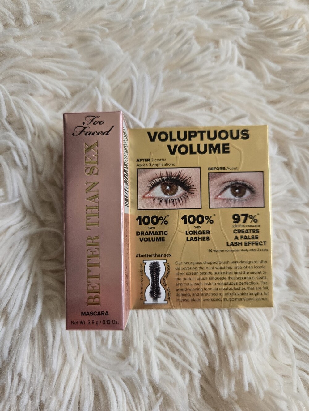 Too Faced Gold Better Than Sex Mascara - Black Mini